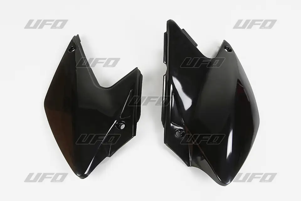Must-Have UFO boční tabulky zadní KAWASAKI KLX 450R 07-25 barva černá