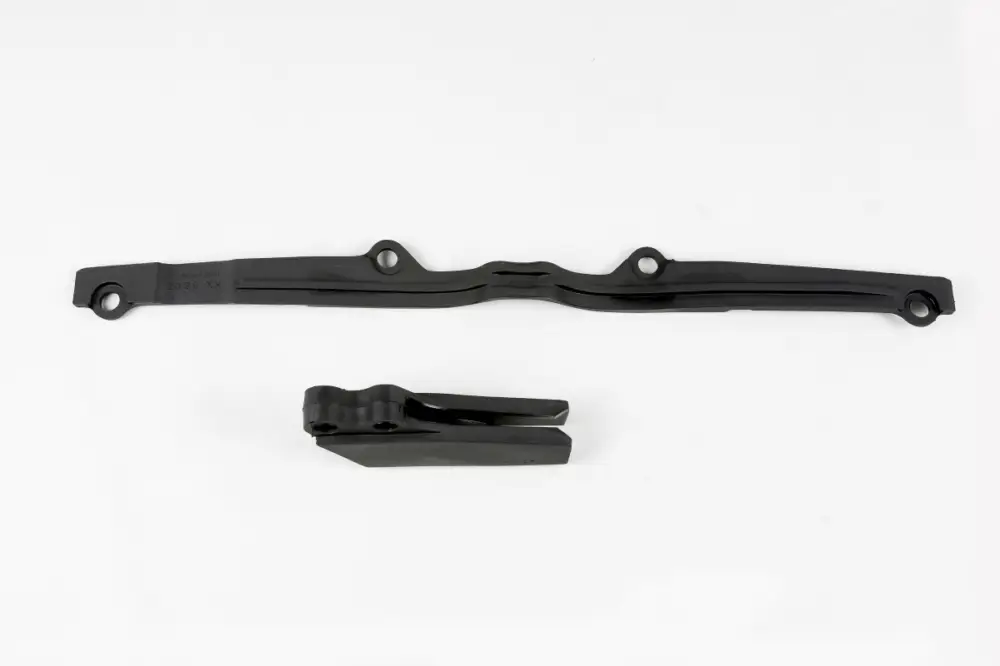 UFO komplet kluzák (KA03703001) + vodítko (KA03708001) řetězu KAWASAKI KX 125/250 97-02 barva černá Časově Omezené
