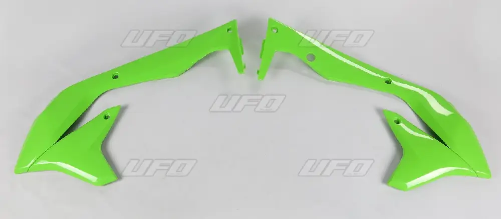 Rychlé Dodání UFO kryty chladiče KAWASAKI KXF 450 16-18 barva zelená