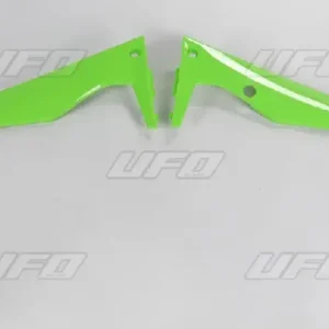 UFO kryty chladiče KAWASAKI KXF 450 16-18 barva OEM (zelená/černá) Značkový