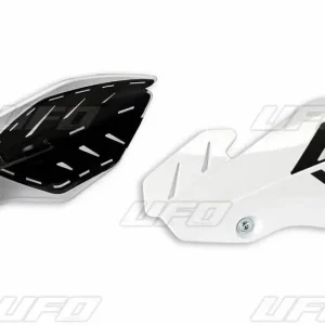 Finální Výprodej UFO kryty páček FLAME KAWASAKI KXF 250/450 13-17, barva bílá/černá (s upevněním) - nahrazený PM01652041 + PM01678