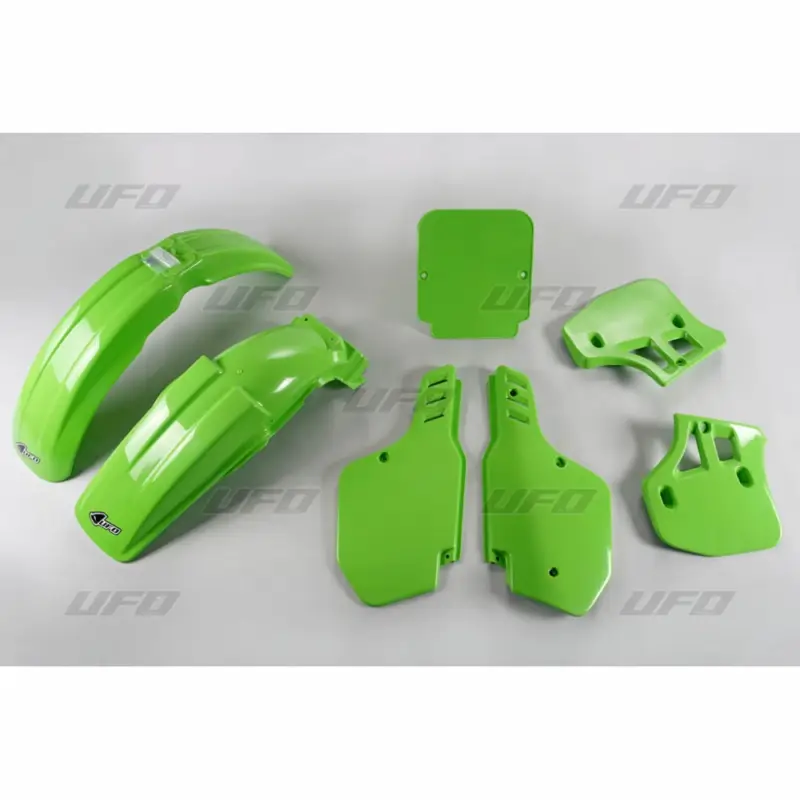 Super Cena UFO kompletní sada plastů KAWASAKI KX 250 / 500 88, barva zelená (KA190E026)