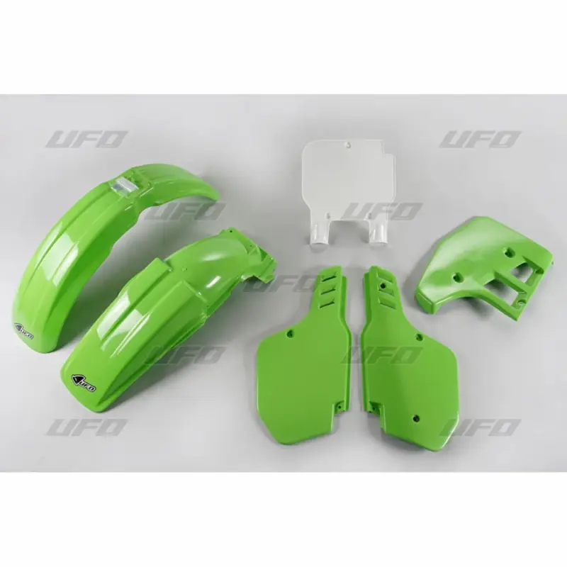 UFO kompletní sada plastů KAWASAKI KX 125 89, barva OEM (zelená/bílá) (KA197E999) Nejlepší Volba