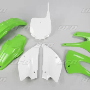 Finální Výprodej UFO kompletní sada plastů KAWASAKI KX 85 01-13 barva OEM (zelená/bílá) (KX85 01-09, KX85 11-12) (KA207E999)