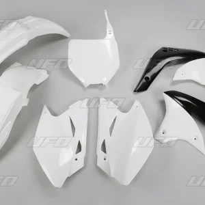 Aktuální UFO kompletní sada plastů KAWASAKI KXF 450 06-08 barva bílá KX (KA209E047)