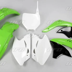 UFO kompletní sada plastů KAWASAKI KXF 450 06-08, barva OEM (zelená/bílá) (KA209E999) Poslední Šance