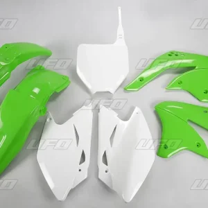 UFO kompletní sada plastů KAWASAKI KXF 450 08 barva OEM (zelená/bílá) (KA211E999) Finální Výprodej