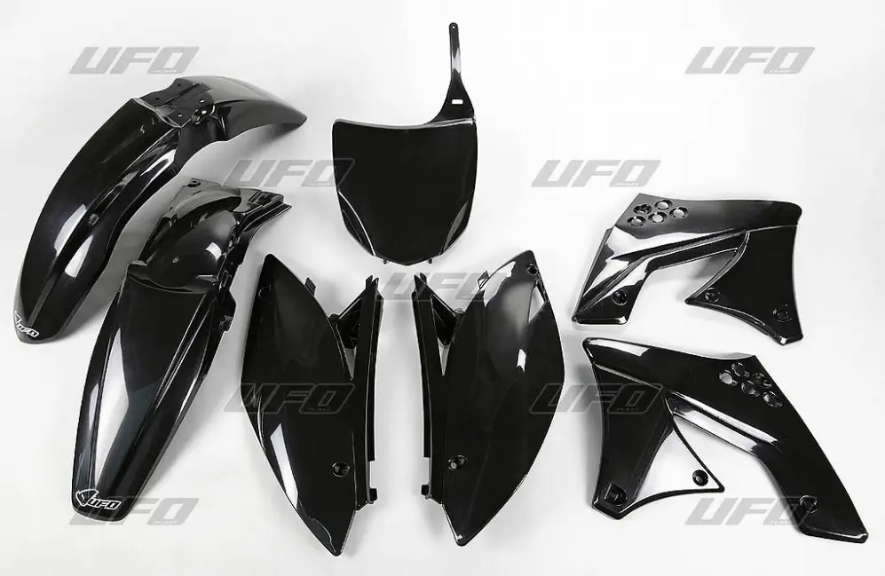 Must-Have UFO kompletní sada plastů KAWASAKI KXF 250 09-12 barva černá (KA212E001)