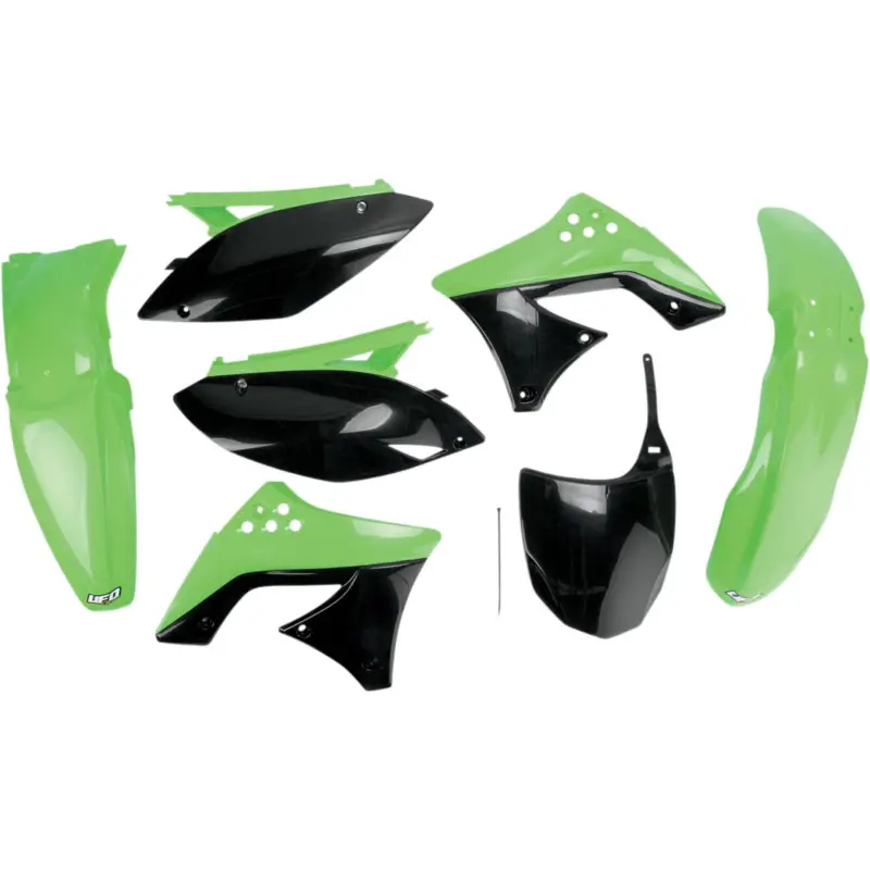 UFO kompletní sada plastů KAWASAKI KXF 250 09- 12 barva OEM (zelená/černá) (KA212E999) Ihned K Objednání