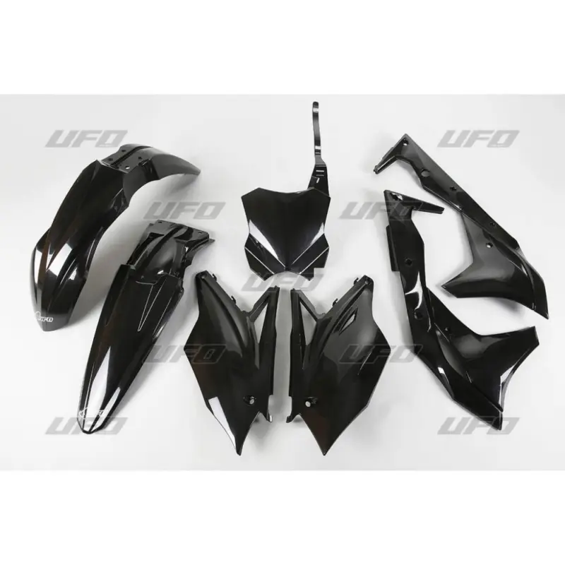 Hit Sezóny UFO kompletní sada plastů KAWASAKI KXF 250 18-20 barva černá (KA225E001)