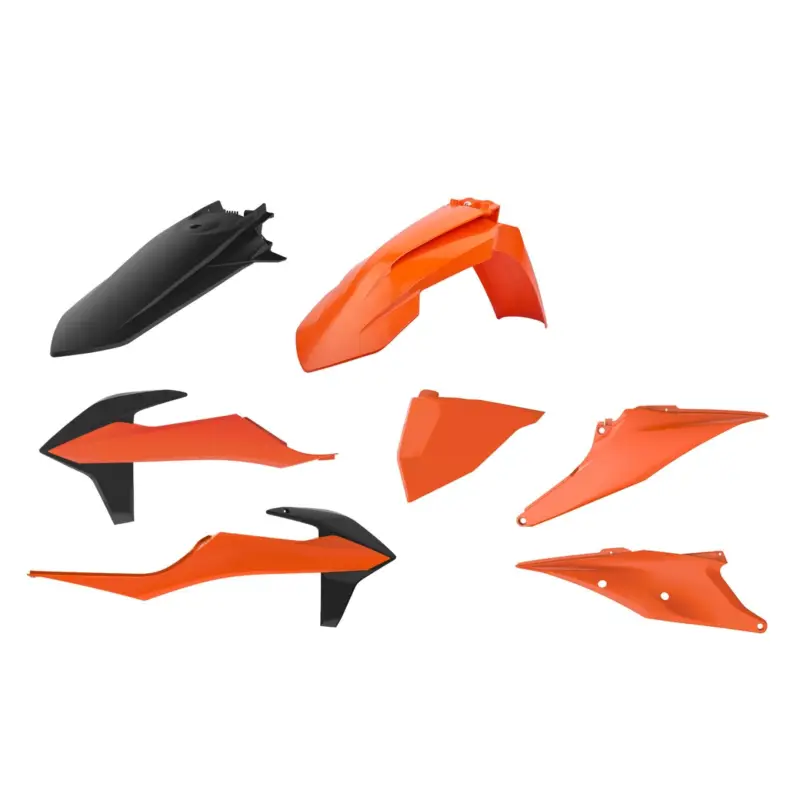 POLISPORT kompletní sada plastů KTM EXC/EXC-F TPI 20-23 barva oranžová černá - VÝPRODEJ Cenově Výhodný