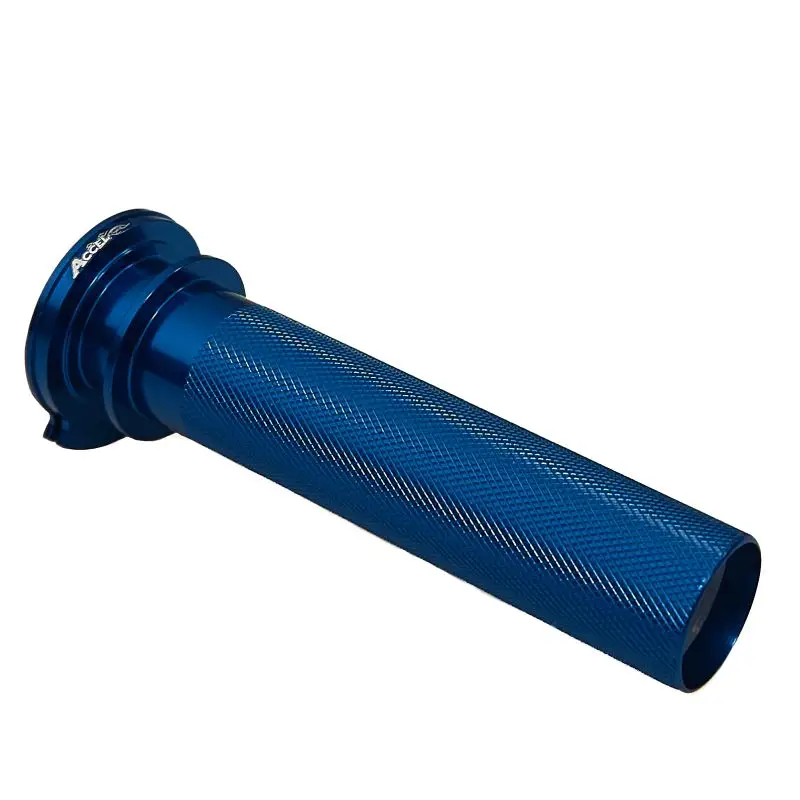 ACCEL plynová rukojeť hliníková bez ložiska KTM SXF 250/350/450 16-20, KTM 300 TPI 18-22, HUSQVARNA 300 TEI TXI 300 2T EXCF 250/350/450/500 17-20, HUSQVARNA FC 250-450 16-20, FE 250-501 17-20, FX 350/450 17-20 barva modrá (79002014100) Expresní Doručení