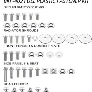 Kup Teď ACCEL sada šroubů do kapotáže SUZUKI RM 125/250 01-08 (BKF-402)