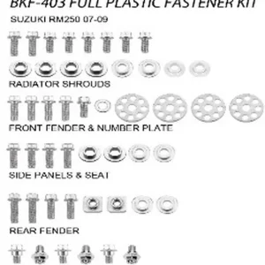 ACCEL sada šroubů do kapotáže SUZUKI RMZ 250 07-09 (BKF-403) Ihned K Objednání