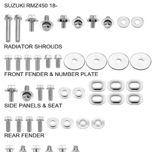 Pouze Dnes ACCEL sada šroubů do kapotáže SUZUKI RMZ 450 18-20 (BKF-404)
