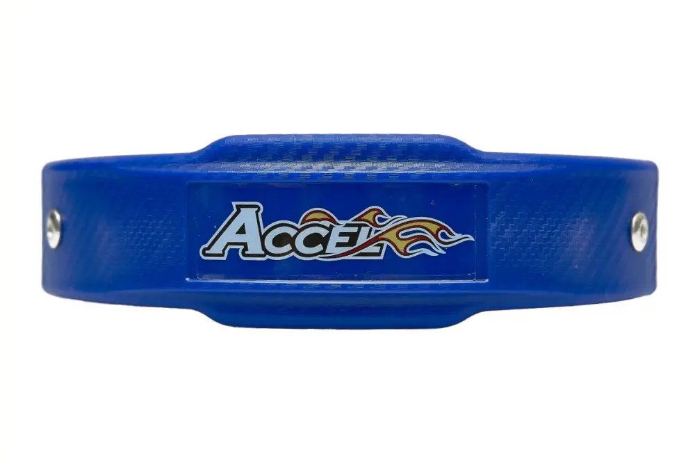ACCEL kryt výfuku průměr 102-127mm barva modrá - (EPG-02BL) Cenový Hit
