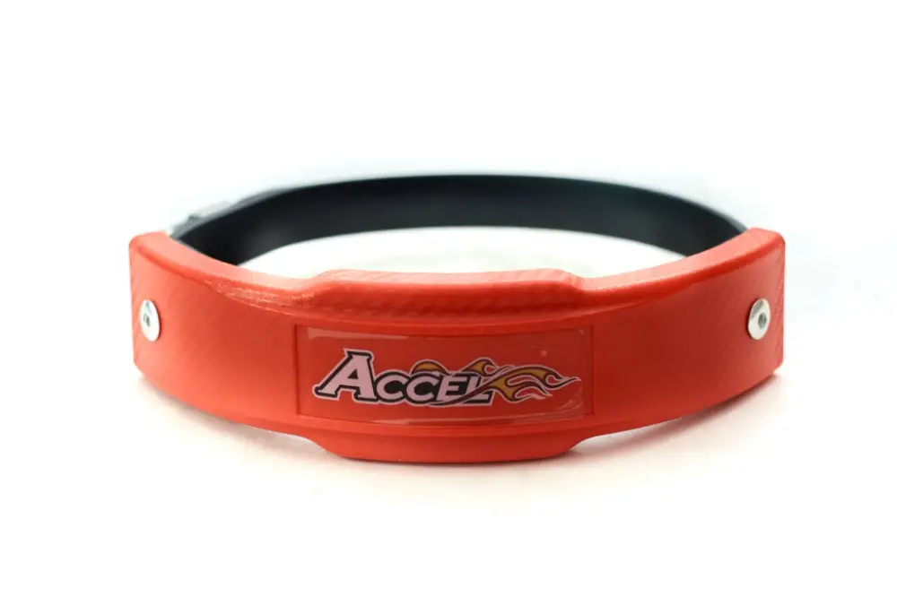ACCEL kryt výfuku průměr 102-127mm barva červená - (EPG-02RD) Objednat Nyní