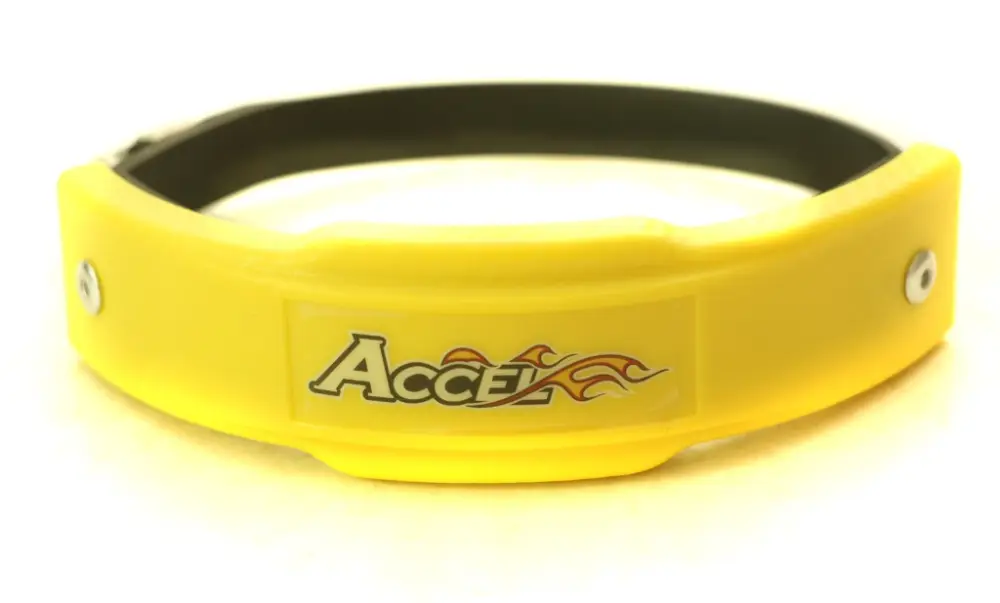Cenový Hit ACCEL kryt výfuku průměr 102-127mm barva žlutá - (EPG-02YL)