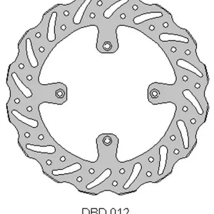 Finální Výprodej DELTA BRAKING přední brzdový kotouč KAWASAKI KX 125 89-02, KX 250 89-02, WAVE (250X100X3mm) (4X6,5mm) (NG1761,NG137)