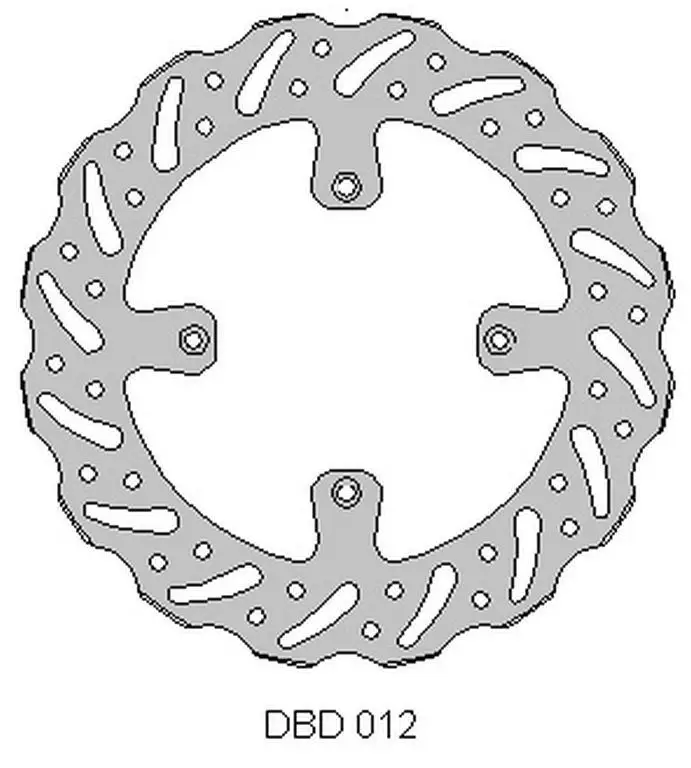 Finální Výprodej DELTA BRAKING přední brzdový kotouč KAWASAKI KX 125 89-02, KX 250 89-02, WAVE (250X100X3mm) (4X6,5mm) (NG1761,NG137)