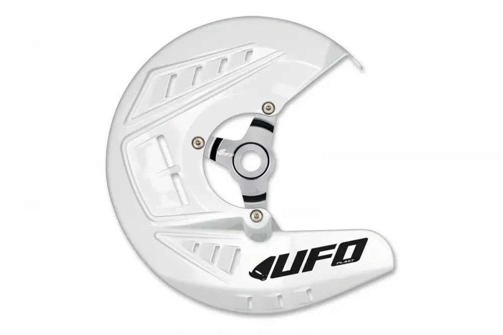 UFO kryt brzdového kotouče KAWASAKI KXF 250 13-20, KXF 450 13-18, barva bílá - nahrazený DC01002041 Dokud Zásoby Vydrží