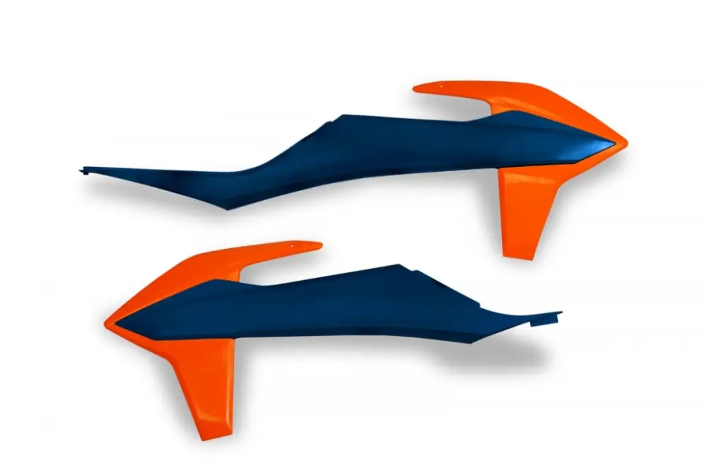 Bezpečná Platba UFO kryty chladiče KTM SX/SXF(SX-F) 125/150/250/350/450 19-22, EXC 125 20-21, EXC/EXCF(EXC-F) 150/250/300/350/450/500 TPI 20-2023 barva (modrá/oranžová)