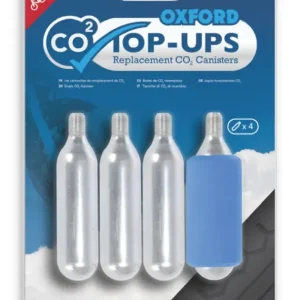Originální OXFORD CO2 bombička pro huštění pneumatik - se závitem (4 kusy) (starý kód: OX161)