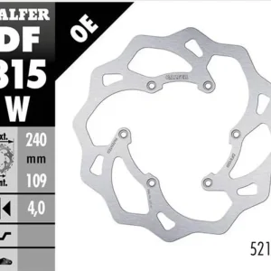 Výhodná Nabídka GALFER zadní brzdový kotouč BETA RR 250/300/350 12-, RR 390/400/430/450/450/498 14-, XTRAINER 250/300 15- WAVE (240X109X4mm)