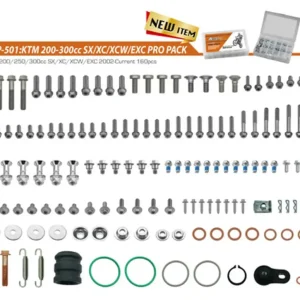 ACCEL sada šroubů PRO PACK FACTORY 2T (velká) KTM SX/XC/XC-W/EXC 200/300 02 Nejlepší Volba