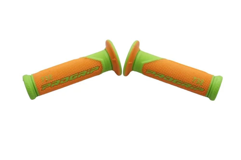 PROGRIP gripy PG732 ROAD (22+25mm, délka 125mm) barva oranžová fluorescenční/zelená fluorescenční (dvousložkové) (732-390) Tovární Cena