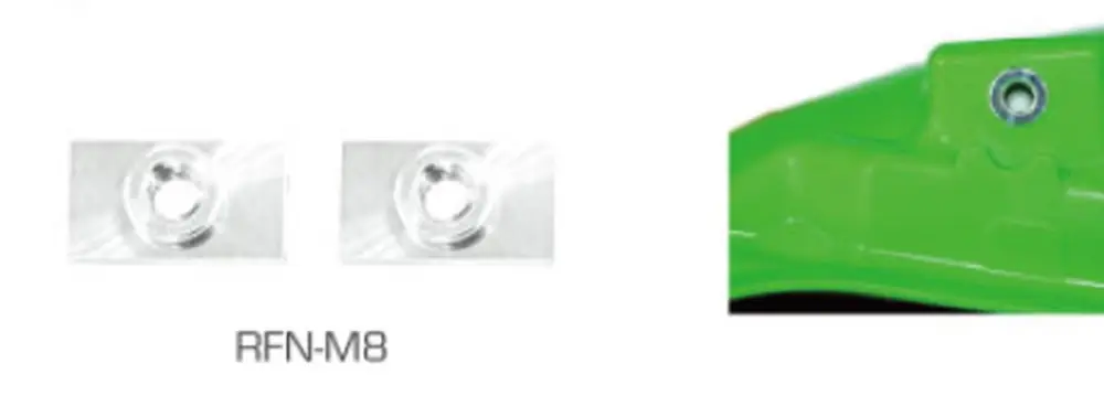 Horká Nabídka ACCEL matice zadního blatníku KAWASAKI KX 250F 21-, KX 450F 19-, (2 kusy)