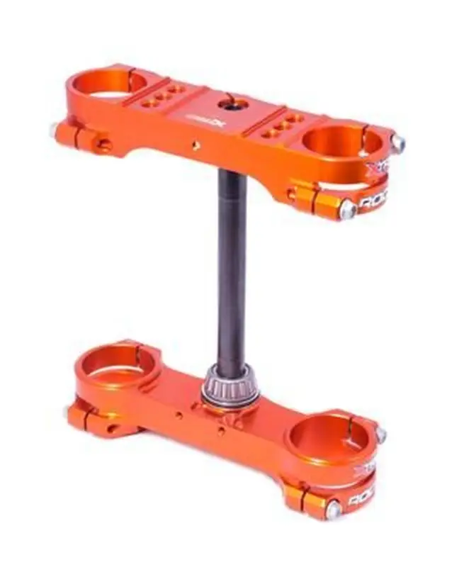 XTRIG vzpěry předního zavěšení ROCS TECH TRIPLE CLAMPS KTM SX 85 03-24 (OFFSET 14mm) barva oranžová Kup Teď