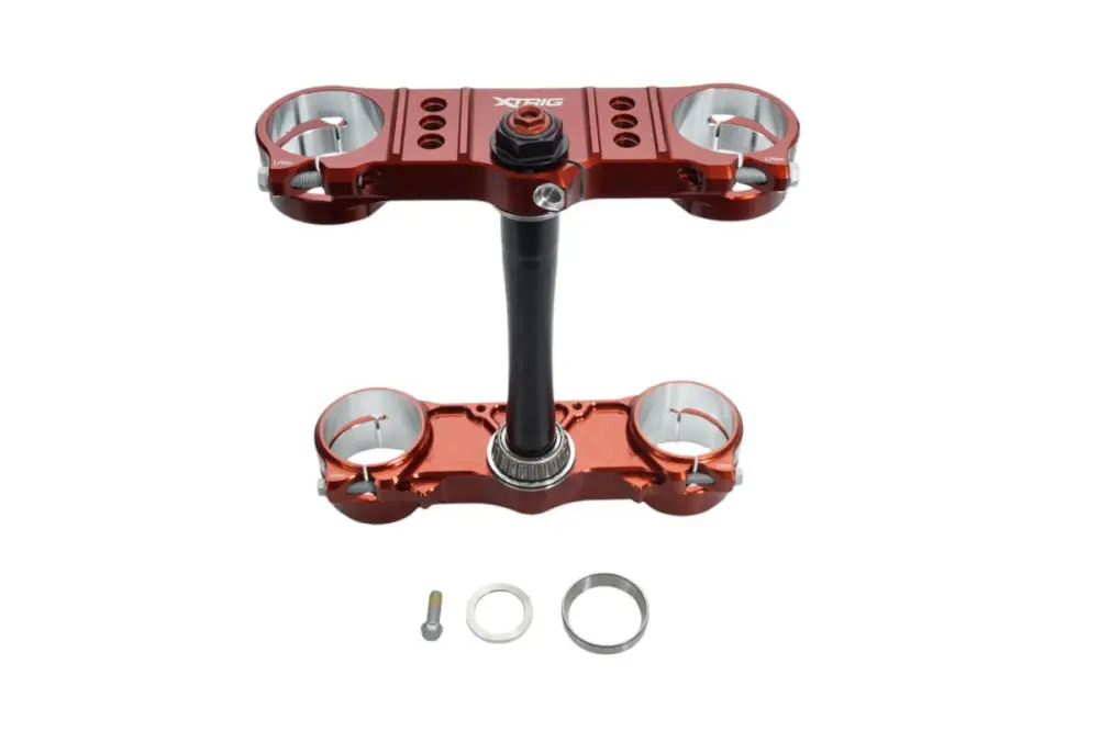 Top Prodej XTRIG vzpěry předního zavěšení ROCS PRO TRIPLE CLAMPS BETA RR/RX 16-26 (OFFSET 20mm-23mm) barva X-TRIG BROWN