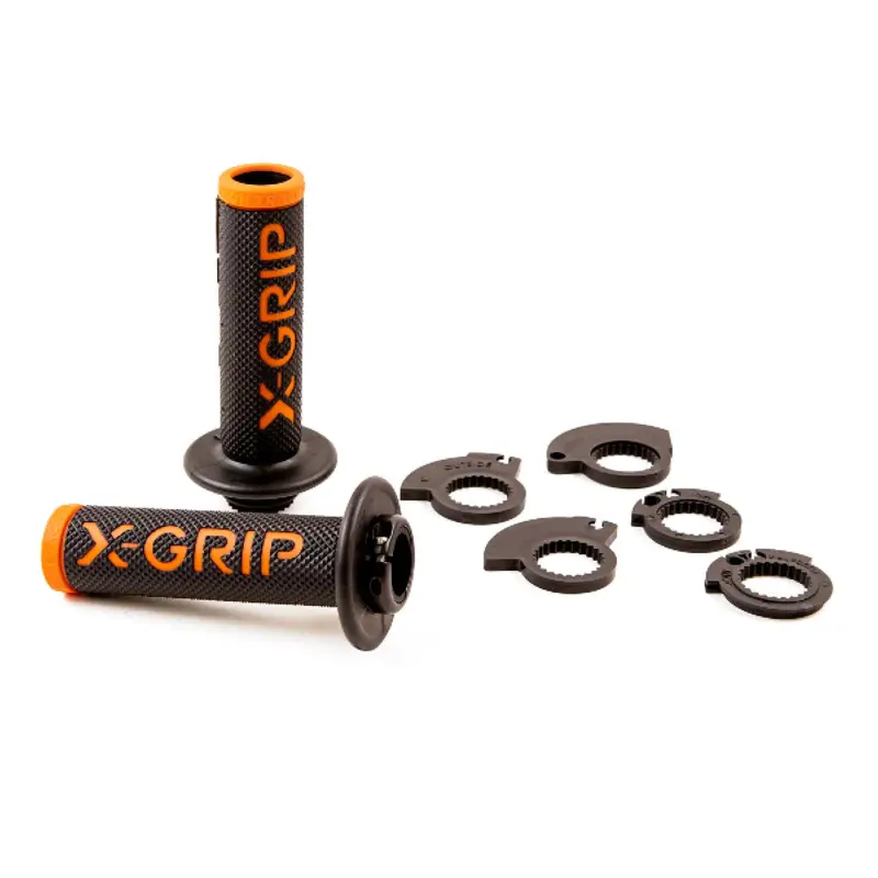 Nejlepší Cena X-GRIP gripy BRAAAAP GRIPS LOCK-ON-GRIP (s adaptéry plynu) ORANGE OPEN END (s otvorem) barva oranžová