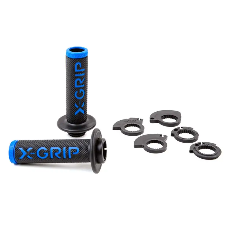 Odeslání Ihned X-GRIP gripy BRAAAAP GRIPS LOCK-ON-GRIP (s adaptéry plynu) BLUE OPEN END (s otvorem) barva modrá