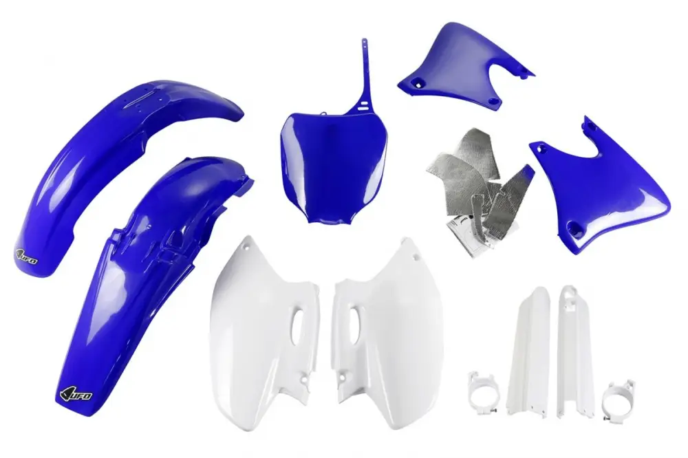UFO kompletní sada plastů (FULL KIT) s kryty přední vidlice YAMAHA YZF 426 00-02 barva (modrá/bílá) (YA289E999) Přímo Od Výrobce