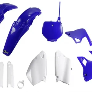 UFO kompletní sada plastů (FULL KIT) s kryty přední vidlice YAMAHA YZ 125 96-99, YZ 250 96-99 barva modrá/bílá 98-99 (YA294E999) Poslední Šance