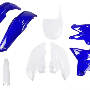 Nejlepší Cena UFO kompletní sada plastů (FULL KIT) s kryty přední vidlice YAMAHA YZ 125 / 250 02-14 restyling barva (modrá/bílá) (YA312E999)