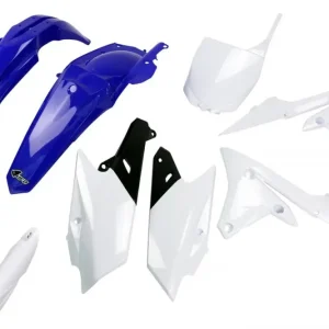 UFO kompletní sada plastů (FULL KIT) s kryty přední vidlice YAMAHA YZF 250 14-18, YZF 450 14-17 barva (modrá/bílá) (YA318E999) Cenový Hit
