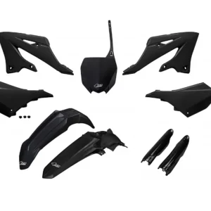UFO kompletní sada plastů (FULL KIT) s kryty tlumičů YAMAHA YZ 125 / 250 22-26 barva černá Dokud Zásoby Vydrží