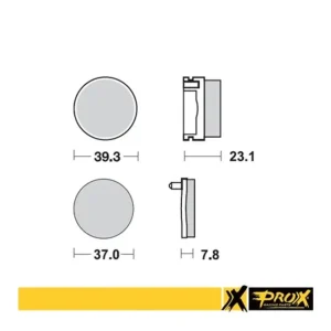 Must-Have PROX brzdové destičky KH155 YAMAHA YFS 200 BLASTER 91-02 zadní