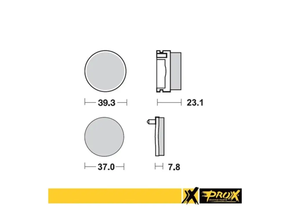 Must-Have PROX brzdové destičky KH155 YAMAHA YFS 200 BLASTER 91-02 zadní