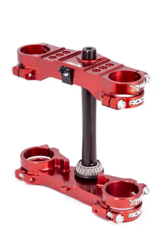 XTRIG vzpěry předního odpružení ROCS TECH TRIPLE CLAMPS KAWASAKI KX 85 '08-'25 (OFFSET 25mm) barva X-TRX BROWN Jen Po Omezenou Doba