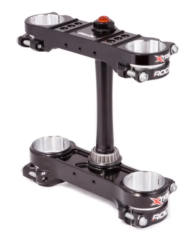 XTRIG vzpěry předního odpružení ROCS PRO TRIPLE CLAMPS KTM SX/SX-F 125/250/350/450 '13-'22; EXC/EXC-F '14-'23; HUSQVARNA '14-'22; GAS GAS EC/ECF/MC/MCF '21-'23 M12 (OFFSET 20mm-22mm) barva černá Akční Nabídka