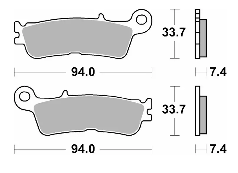 Výprodej SBS brzdové destičky KH755 OFF-ROAD sintrované barva zlatá FANTIC XX 125, XEF/XXF 250/450, XEX 250 22-, YAMAHA YZ 250 22-, WR/YZ 250F/450F 21-, YZ 450FX 21-