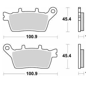 SBS brzdové destičky KH STREET PERFORMANCE (EXCEL) sintrované barva zlatá YAMAHA MXT NIKEN / NIKEN GT 18-24, TRACER 9 GT 23-24 (BD5-25806-00-00) Nakupujte Hned