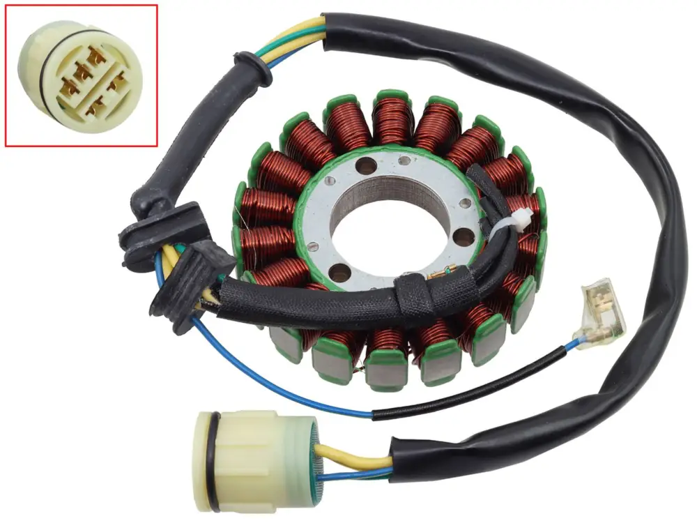 Značkový BRONCO stator (vinutí) alternátoru HONDA TRX 350 RANCHER FE / FM / TE / TM 00-06 (31120-HN5-M02; 31120-HN5-671; 31120-HN5-672; 3 1120-HN5-)