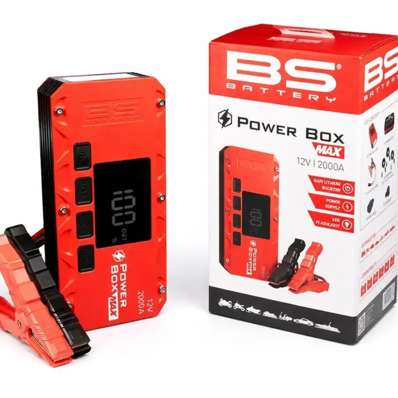 BS startovací zařízení POWER BOX MAX PB02 (JUMP STARTER, POWERBANK, BOOSTER) 20000mAh (74Wh) s baterkou (EL) (8) Nejlepší Cena