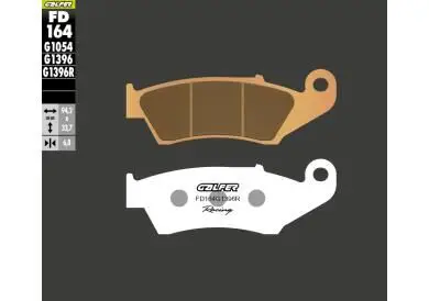 GALFER brzdové destičky KH185 sintrované barva zlatá OFF ROAD závodní Koupit Online