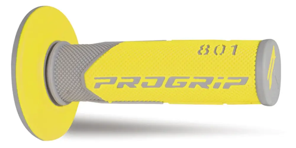 Koupit Online PROGRIP gripy PG801 OFF ROAD (22+25mm, délka 115mm) barva šedá/žlutá (dvousložkové) (801-289)